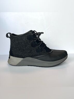 SOREL Out N About III Classic Waterproof Duck Boots Gray Felt Black Women’s 9